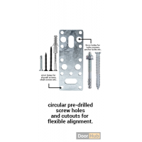 Metal Installation Plates – Pre-Drilled Door & Window Fixing Plates Pack of 10